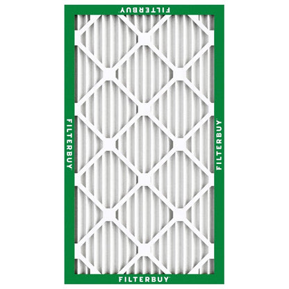 Filterbuy 12x20x1 Air Filter MERV 8 Essential Dust & Allergy Defense (4-Pack), Electrostatic Pleated HVAC AC Furnace Filters Replacement, Made in USA (Actual Size: 11.50 x 19.50 x 0.75)