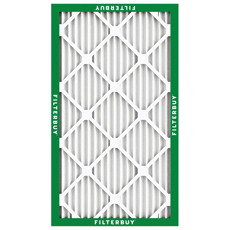 Filterbuy 14x24x1 Air Filter MERV 8 Essential Dust & Allergy Defense (2-Pack), Electrostatic Pleated HVAC AC Furnace Filters Replacement, Made in USA (Actual Size: 13.38 x 23.38 x 0.75)