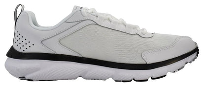 Under Armour Mens Charged Assert 9 Marble Running Shoe, White(101)/Black, 12 US