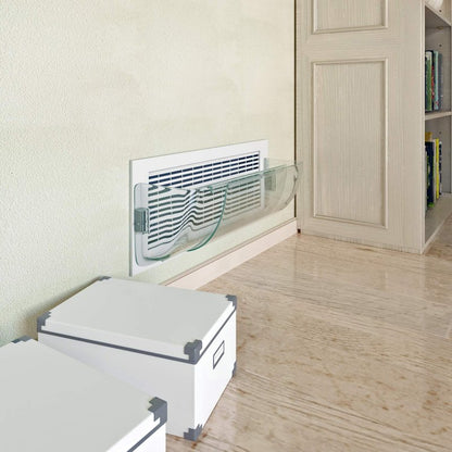 Home Intuition Heat and Air Vent Deflector 8.5" to 15" Magnetic Non Melting Adjustable for Vents, Sidewall, and Ceiling Registers, 2 Pack