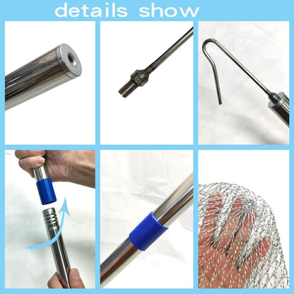BRZFWLMYDF Chicken Net Catcher Stainless Steel Poultry Catching Nets