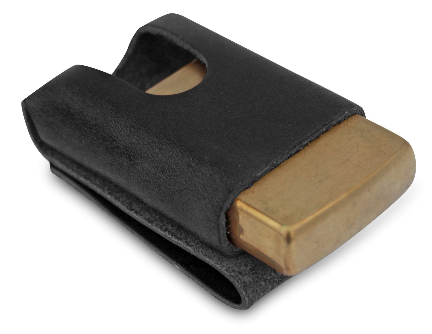 American Bench Craft Leather Lighter Pouch - Belt Case for Zippo Lighter - Black