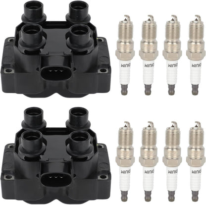 ECCPP 3 ignition coils with 3 iridium Spark Plugs,UF808,coils packs,for Smart Fortwo 2016-2017 0.9L‎224332428R,UF-808