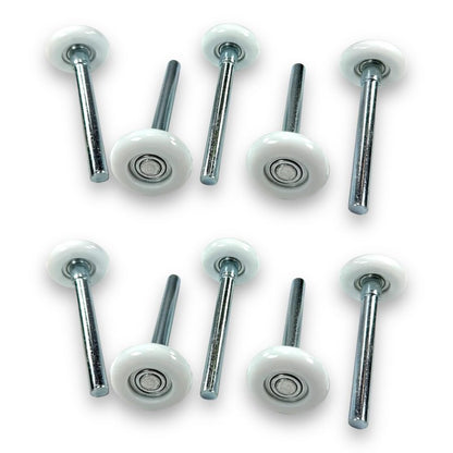 BC Precision Garage Door Rollers 10 Pack, Premium Sealed Nylon, Quiet, Strong, 4" Inch Stems, 2" Inch Rollers, 13 Balls