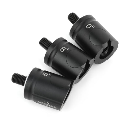 AMEYXGS Archery Quick Disconnect Matte Black 0/5/8/10 Degree for Compound&Recurve Bow Stabilizer Hunting or Target Practice (8 Degree)