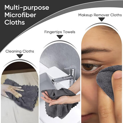Orighty Washcloths 48 Pack, Ultra Soft Face Cloths 12 x 12 inch, Absorbent &