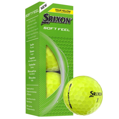 Srixon Soft Feel Golf Balls, Soft Feel 14, Yellow