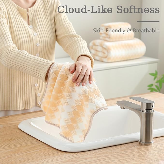 4 Piece Extra Large Bath Towel Set Oversized Bath Sheet 35"x70" Bathroom Towel