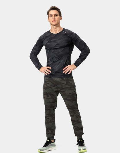 G Gradual Men's Sweatpants with Zipper Pockets Athletic Pants Traning Track Pants Joggers for Men Soccer, Running, Workout(Green Camo,XS)