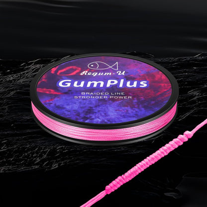 Regum-U GumMAX 150 Yards/90 LB 8X Braided Fishing Line Abrasion Resistant Superline Zero Stretch & Smaller Diameter Confuse & Never Fade in Saltwater and Freshwater (Pink,90LB-150yards)
