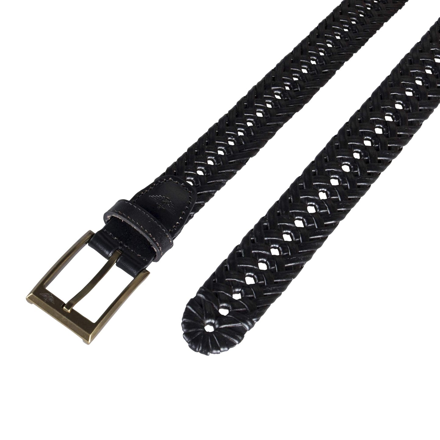 Dockers Men's Leather Braided Casual and Dress Belt