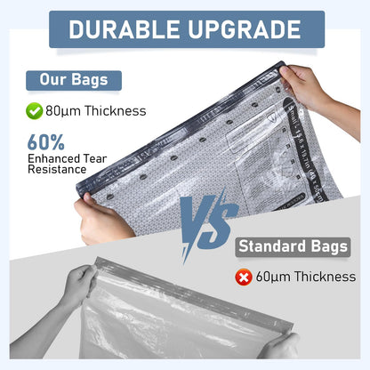 BlazeHold Travel Vacuum Storage Bags with Rechargeable Cordless Pump, 20 Pack 4 Sizes Compression Packing Bag Set for Luggage, Thickened Vacuum Seal Bags for Clothing, Triple-Zipper Sealer Upgrade