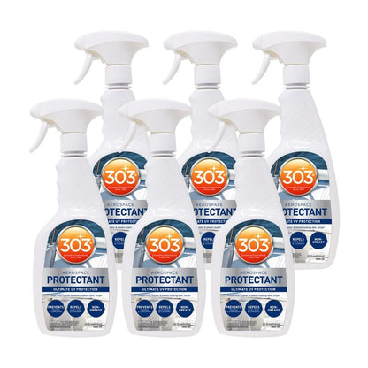 303 Marine Aerospace Protectant – UV Protection – Repels Dust, Dirt, & Staining – Smooth Matte Finish – Restores Like-New Appearance – 32 Fl. Oz. (30306-6PK)