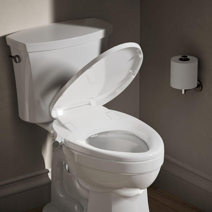 Kohler PureWash M300 Manual Elongated Bidet Toilet Seat, Chrome Handle, Quiet-Close Lid Prevents Slamming, Toilet Bidet, Easy Installation with Quick-Release Hinges, Self-Cleaning Wand