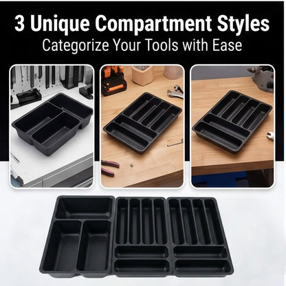 3 Pcs Tool Box Organizer Tray Divider Set for Kobalt Mini 3-Drawer ToolBox – Compatible with Both Old & New Version,Tool Desk Drawer Organization, Toolbox Accessories&Organizer.