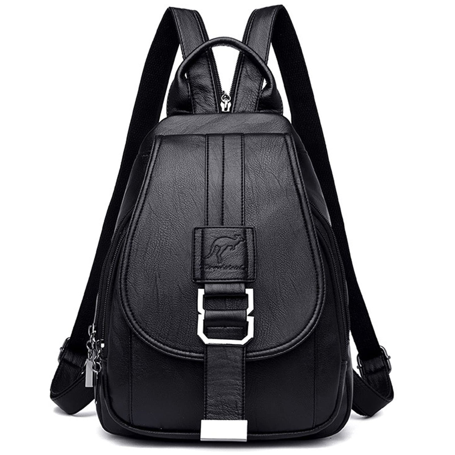 DevilAngel Soft Genuine Leather Backpack for Women,Large Capacity Satchel Shoulder Handbags for Shopping Trip