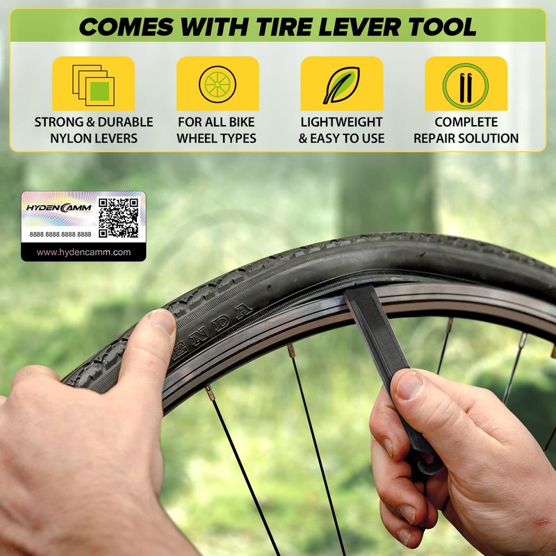2 Pack 26x2.125/2.40 Bike Tube, 26 x 2.125 Bike Tube with 35mm AV, Premium Butyl 26x2.10 Mountain Bike Tube with 2 Tire Levers, 26x2.125/2.20/2.25/2.30/2.35/2.40 Compatible City Bikes by Hydencamm