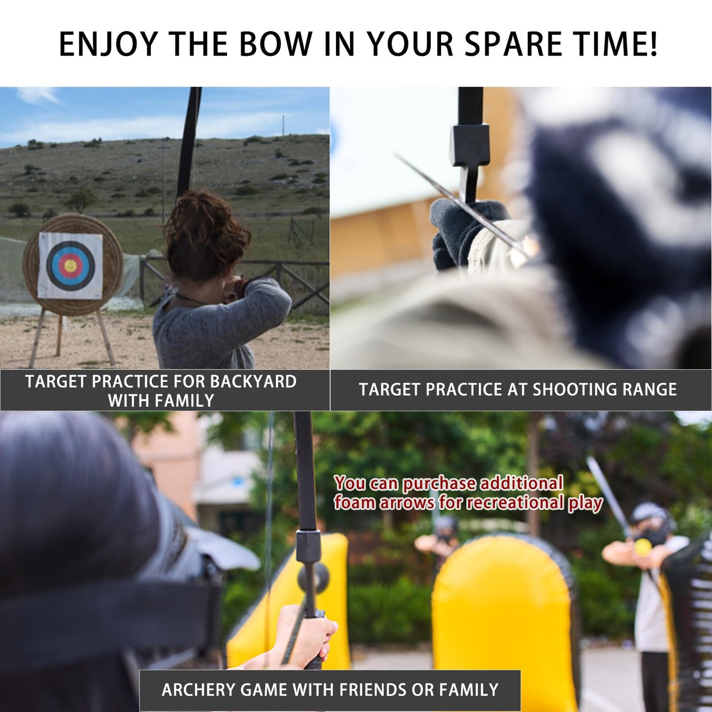SOPOGER Archery Bow and Arrow Adult - Takedown Recurve Bows Archery Set for Adults Youth Beginner 20lbs 30lbs 40lbs Left and Right Handed Outdoor Target Practice Hunting (PRO KIT 20LBS)