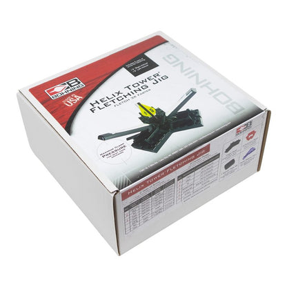 Bohning 12962 Helix Tower Fletching Jig , Black, 2.25" Vanes