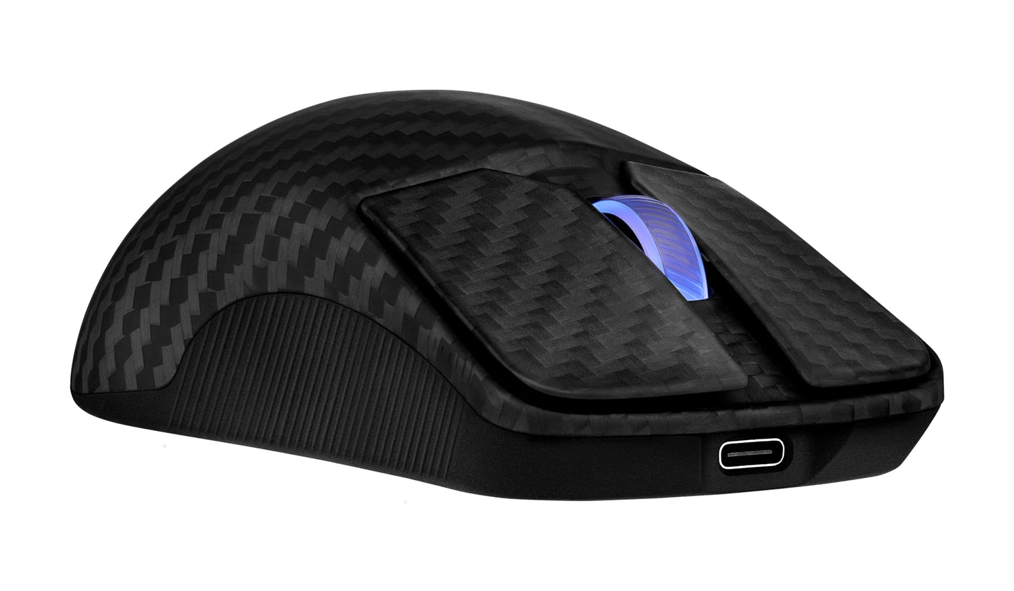 ASUS ROG Harpe Ace Extreme Wireless Esports Gaming Mouse – Carbon Fiber Build, 47g Lightweight, Tri-Mode Connectivity, 42K DPI, up to 70Hr Battery, Glass Skates, Pro-Approved, PC/Mac Support - Black