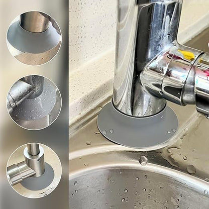 Small Sink Faucet Splash Handle Drip Guard Mat Silicone Pad Protectors Behind