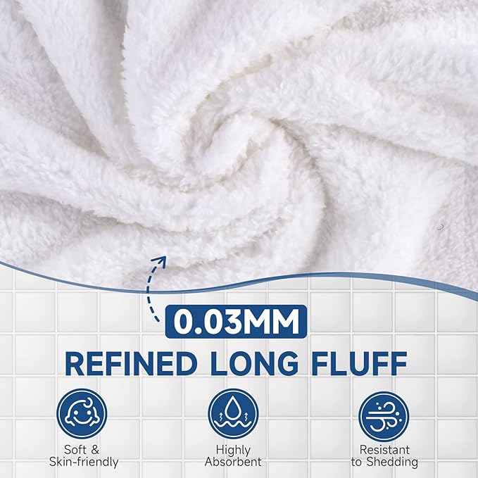 Coral Velvet Washcloths Bulk -100 Pack, Highly Absorbent and Soft White Face