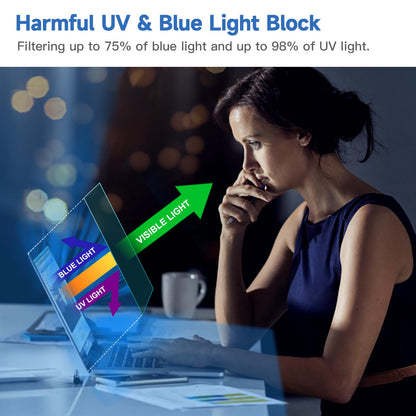 2 Pcs 14 Inch (1920x1200P) Laptop Blue Light Screen Protector, Reduce Eye Strain Anti Glare Blue Light Blocking Screen Protector for 14’’ with 16:10 Resolution HP/Dell/Acer/Asus/Samsung/Lenovo