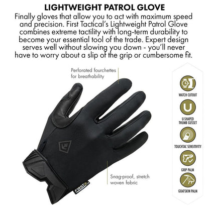 First Tactical 150001-060-S Mens Light Wt. Glove Coyote S