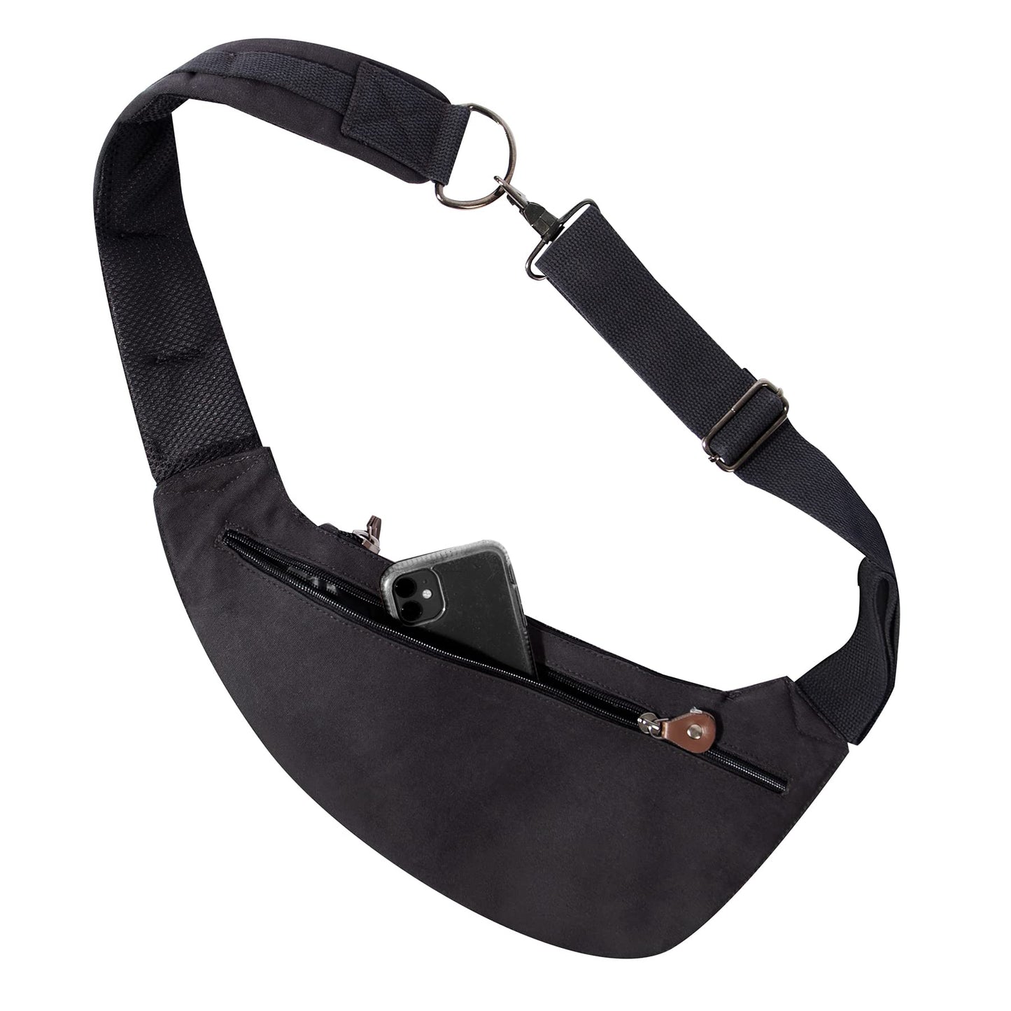 Rothco Vintage Canvas Crossbody Sling Bag – Compact Travel Shoulder Backpack 2L Storage