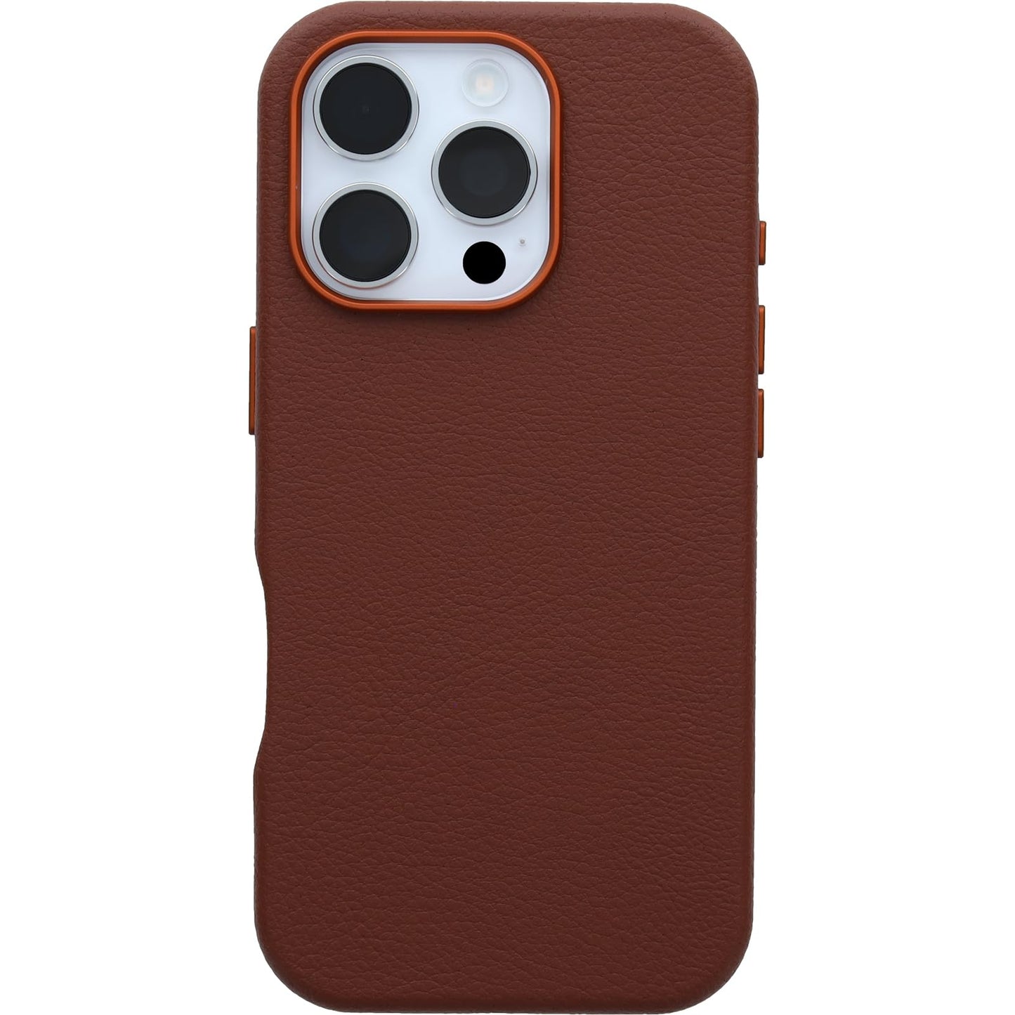 OtterBox iPhone 16 Pro Symmetry Series Cactus Leather for MagSafe - Rich Adobe Brown - Ultra-Thin, Sleek iPhone Case, Premium iPhone Case, MagSafe Compatible