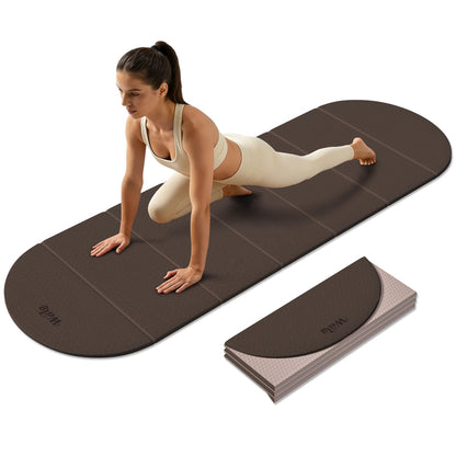 WeiLa Foldable Yoga Mat,10mm Extra Thick,Extra Long (75"x26") for Women&Men