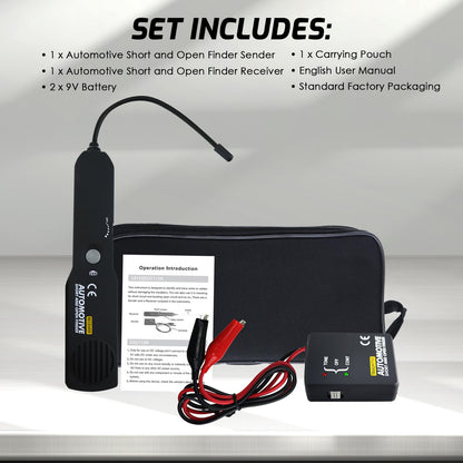 Automotive Circuit Tester, Car Repair Cable Circuit Wire Tracers Analyzer Short Open Finder Fault Tester Electrical Checker Detector Probe DC 6-42V Car Diagnostic Tool