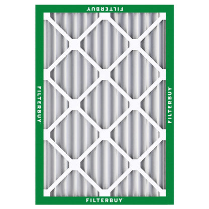 Filterbuy 20x25x2 Air Filter MERV 8 Essential Dust & Allergy Defense (2-Pack), Electrostatic Pleated HVAC AC Furnace Filters Replacement, Made in USA (Actual Size: 19.50 x 24.50 x 1.75)
