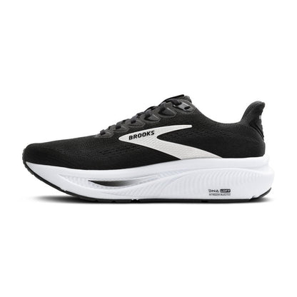 Brooks Women’s Ghost 17 Neutral Running Shoe - Black/Grey/White - 8 Medium