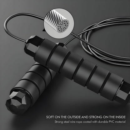 Jump Rope - Tangle-Free Rapid Speed with Ball Bearings -jump Rope for Men, Women, Kids and Adults – Home Exercise and Slim Body Adjustable Speed Jump Ropes for Fitness at Home Gym Workout