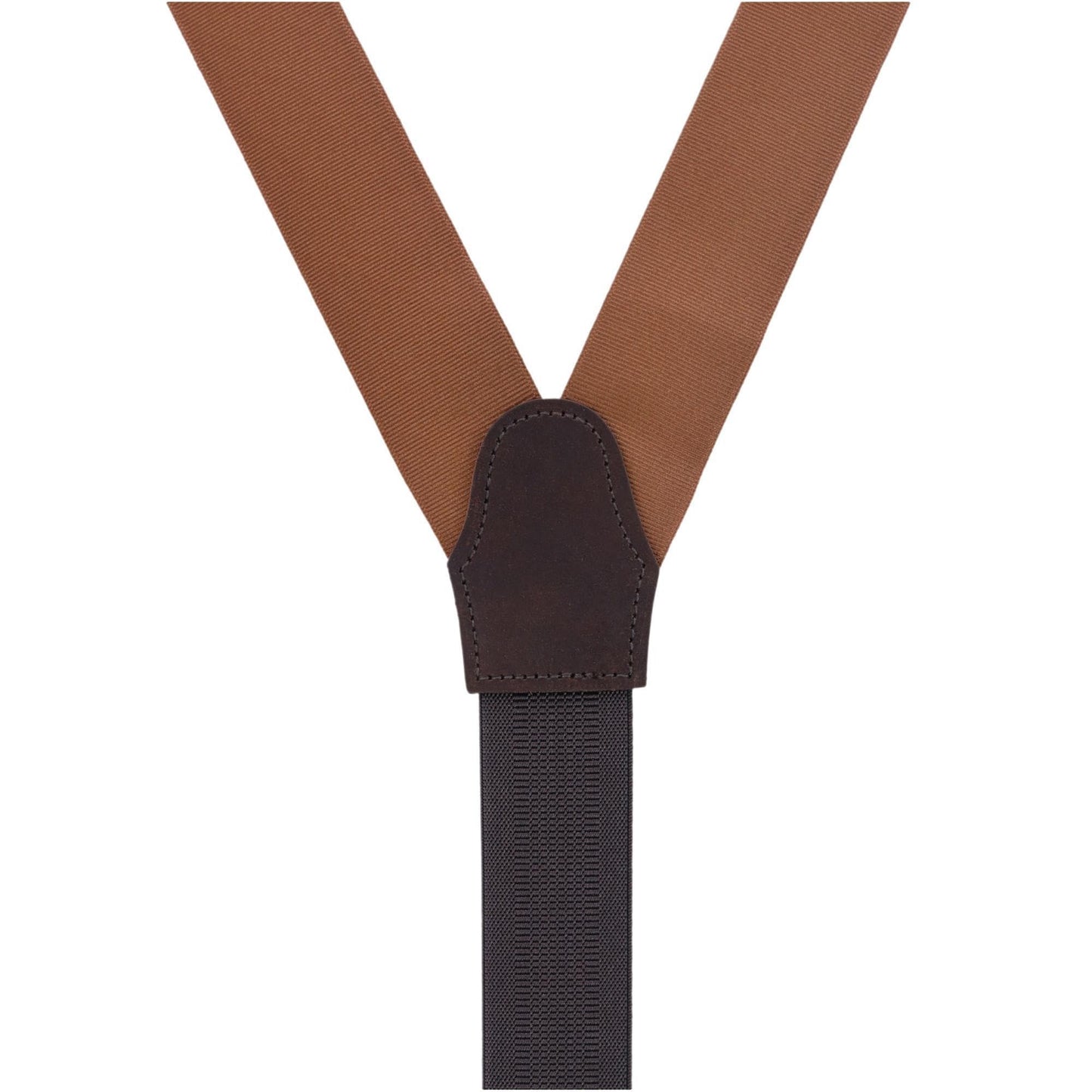 Trafalgar Men's Phoenix 38mm Grosgrain Non Stretch Ribbon Button End Braces (Suspenders), Brown