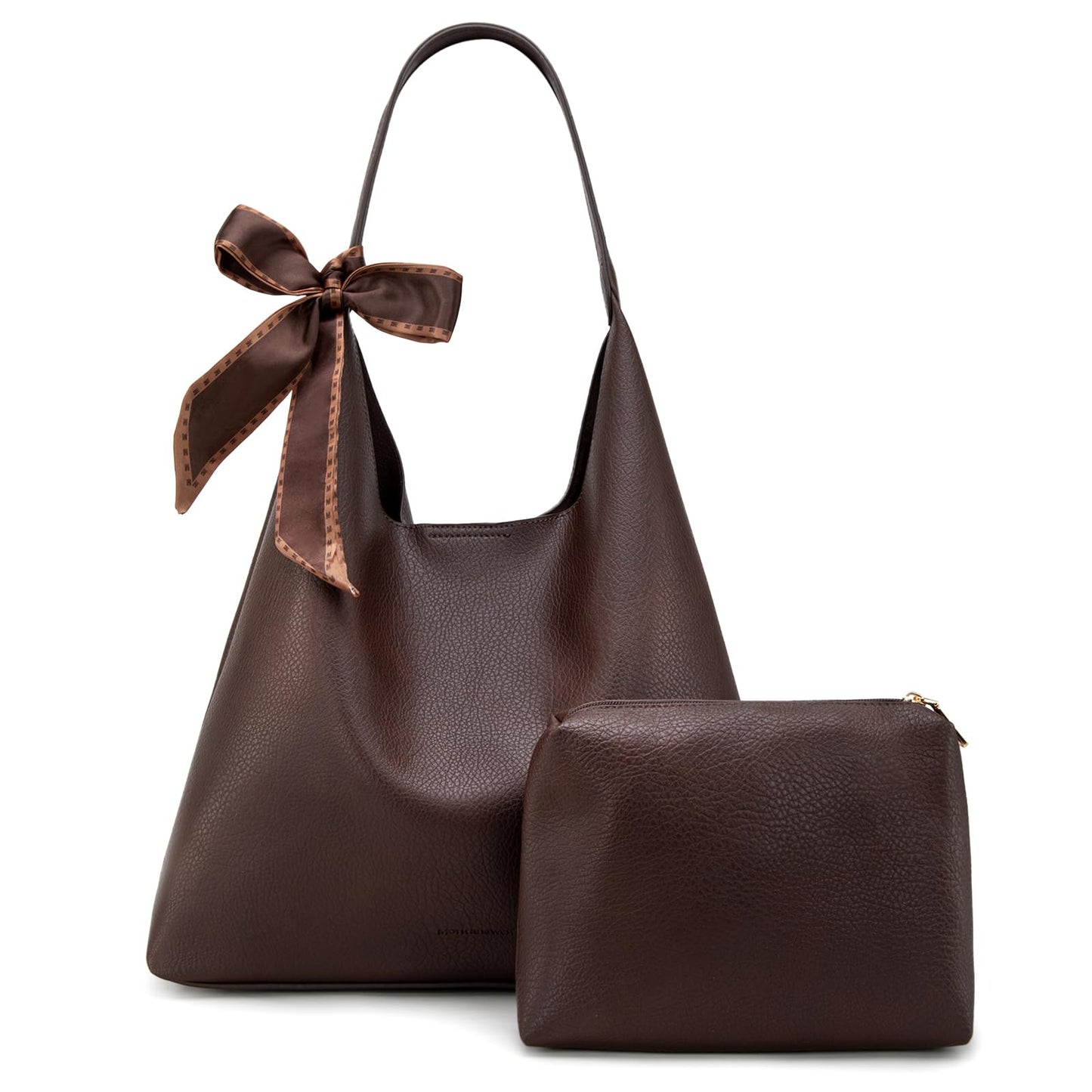 Montana West Slouchy Hobo Bag for Women Designer Shoulder Purses and Handbags with Scarf Christmas Gift MWC2-573CF