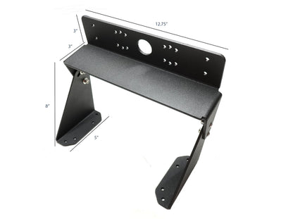Baldwin Iron Works Universal Dual Graph to Graph Fish Finder Mount-Made in USA- Compatible with Garmin/Lowrance/Humminbird and More (8" H) (Dual Graph Mount)