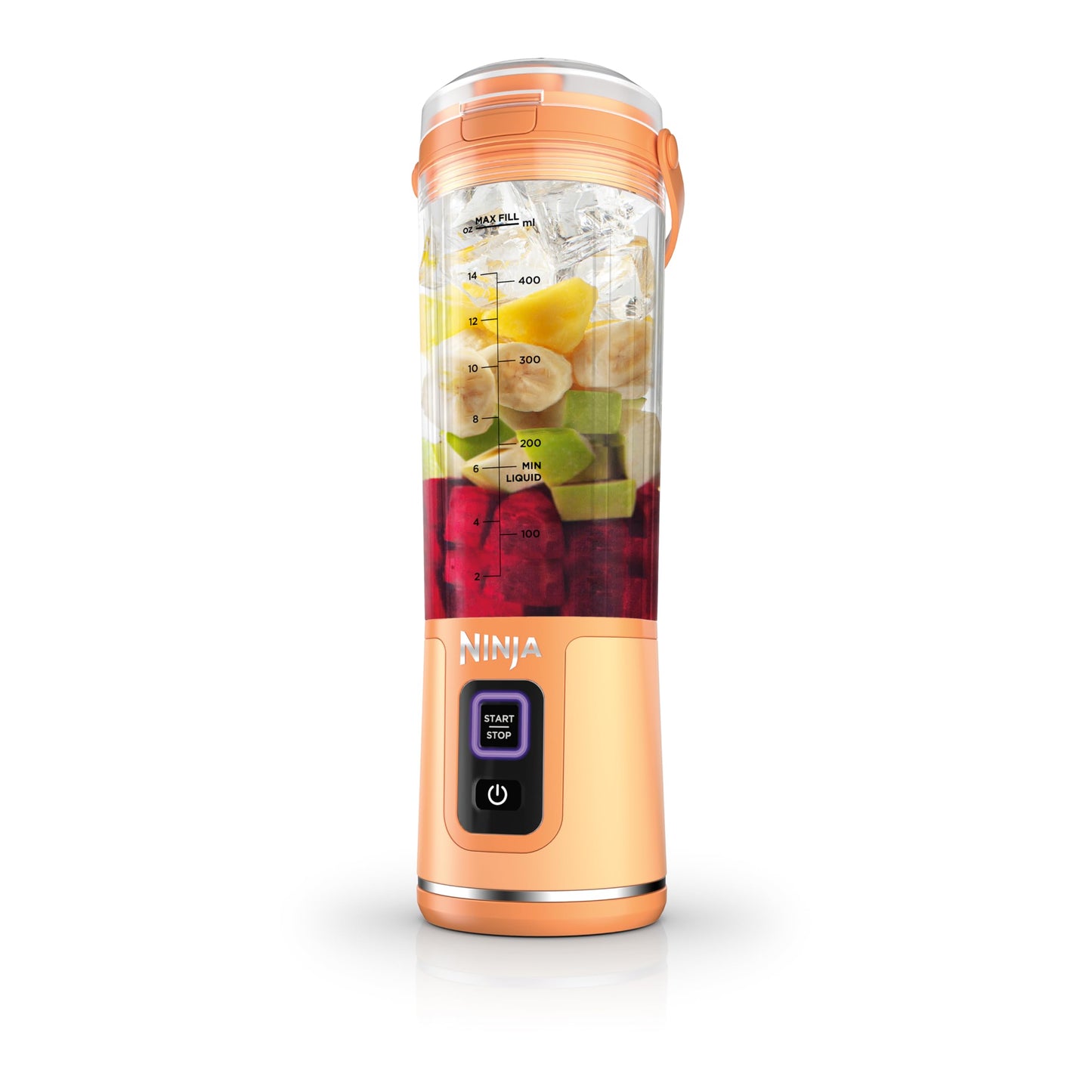 Ninja BC151BK Blast Portable Blender, Cordless, 18oz. Vessel, Personal Blender-for Shakes & Smoothies, BPA Free, Leakproof-Lid & Sip Spout, USB-C Rechargeable, Dishwasher Safe Parts, Black