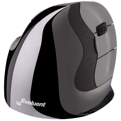 Evoluent – Inventor of The Vertical Mouse – VMDMW Ergonomic Vertical Mouse Right Hand Med USB Wireless, Sculpted for Comfort, Reduces Wrist Strain, 4 Speeds, 6 Customizable Buttons in Windows
