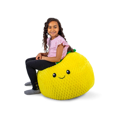 Big Joe Classic Bean Bag Chair, Mini Clouds Oat Smartmax, Durable Polyester Nylon Blend, 2 feet Round