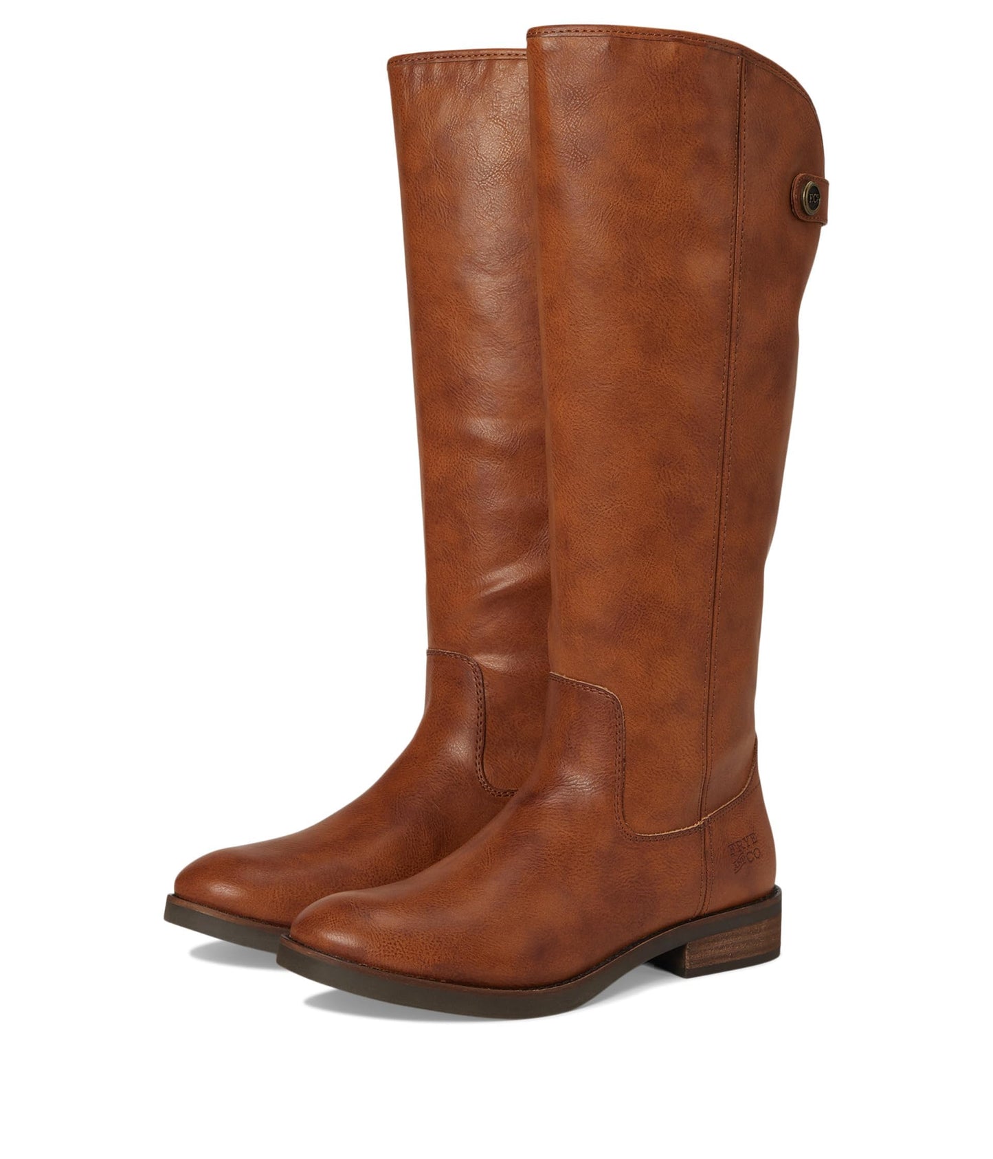 FRYE AND CO. Womens Kellie Button Tall Cognac 11 Medium