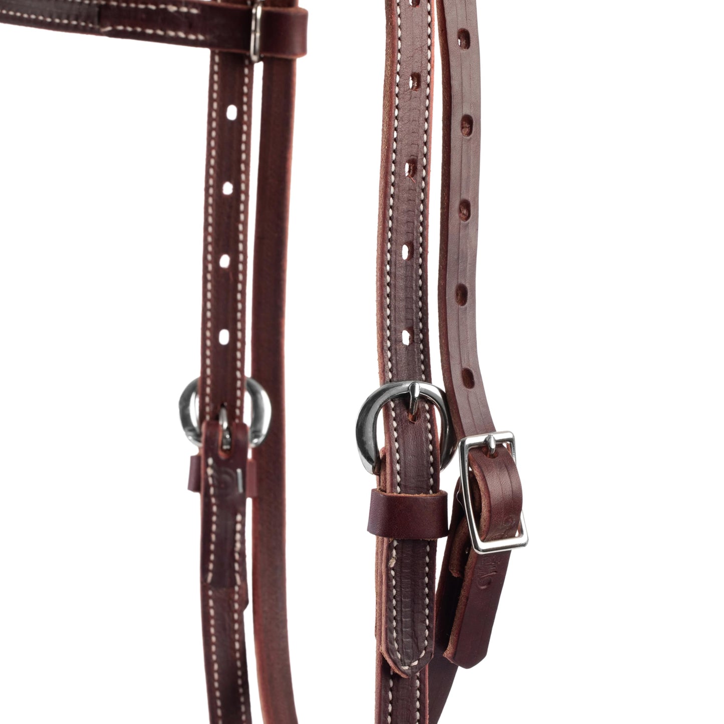 Weaver Leather Latigo Leather Browband Headstall,Burgundy