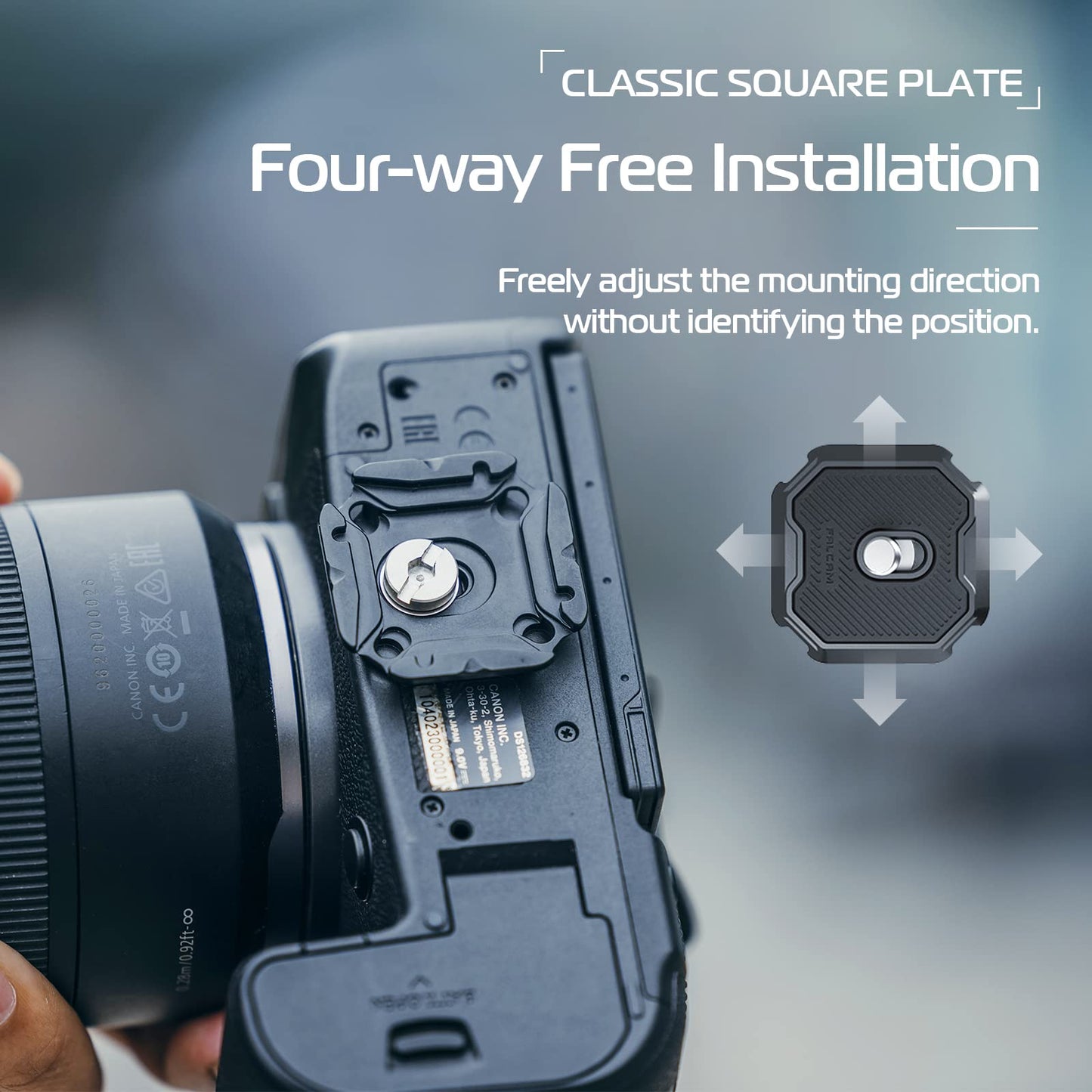 ULANZI F38 Camera Shoulder Strap Mount Quick Release for Shoulder Straps Kit V2, QR Plate Camera Tripod Mount
