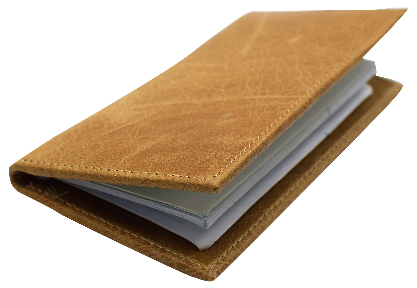 MARSHAL Personalized Cowhide Leather Basic Checkbook Cover RFID Blocking for Men Women