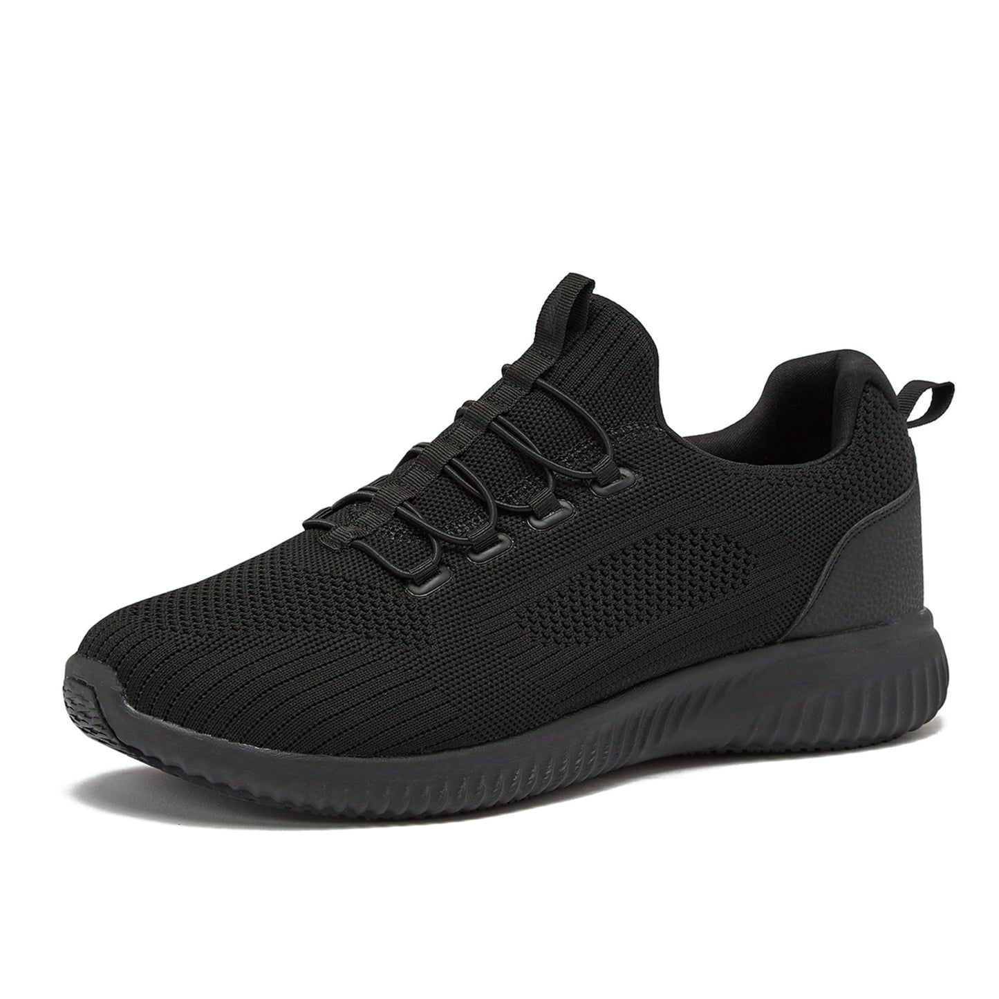 Avia Air Slip On Shoes for Women - Casual Comfortable Athletic Tennis Walking Sneakers for Women with Memory Foam - Black/Black, 9 Wide