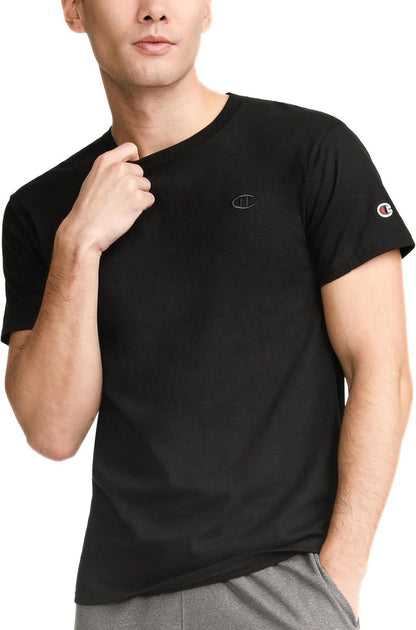 Champion Men's Classic Short Sleeve T-Shirt - Midweight 100% Cotton | Regular & Big & Tall Sizes Available