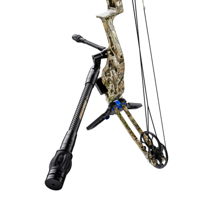 HNZMDY Archery Bow Stabilizer for Compound Bow, 6", 8",10",12",15" Carbon Fiber Blance Bar, Damping System and Shock Absorber Weights Kit (8 inch & 10 inch & QD, Black)