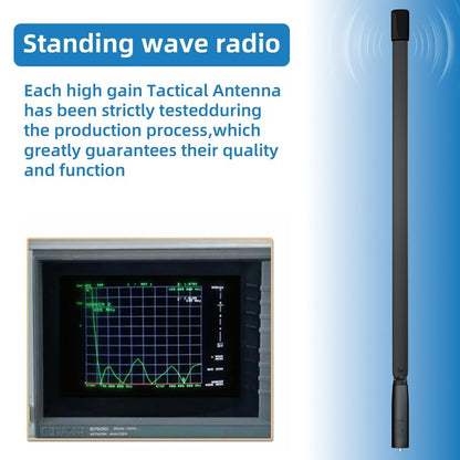 Baofeng Antenna | Ham Radio Antenna | 18.5-inch | Dual Band VHF UHF (144/430MHz) High Gain Antenna | Compatible with Baofeng UV-5R, BF-F8HP, BF-888S, UV-5R Plus, UV-5RX3 and More Ham Radios(1pcs)