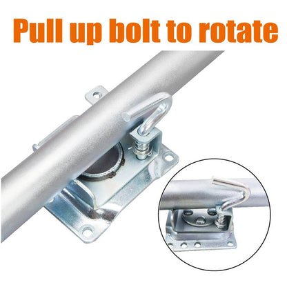 Big RED Boat Trailer Jack with 6-Inch Single Wheel,1000 Lbs Capacity Swing-Back Bolt-On Heavy Duty Swivel Trailer Jack,ATR39001R